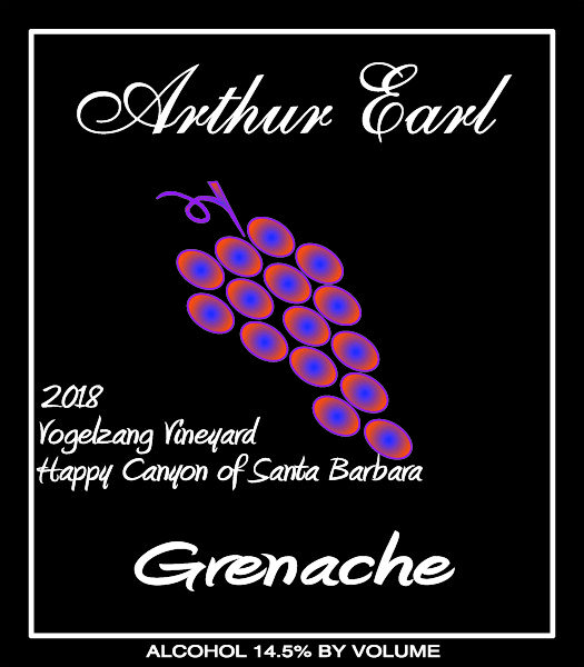 Grenache 2018 Vogelzang Vineyard - Happy Canyon of Santa Barbara